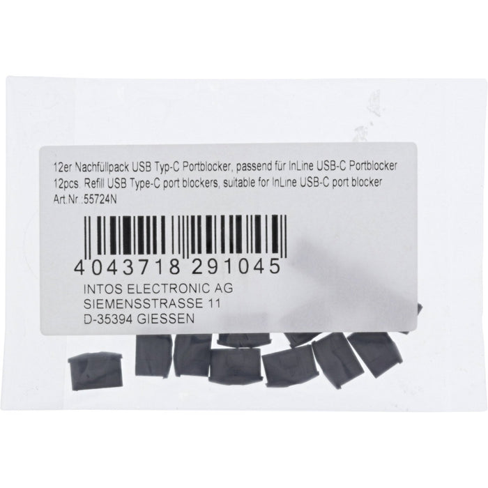 EAN 4043718291045 - InLine 55724N cable antirrobo Negro imagen 4