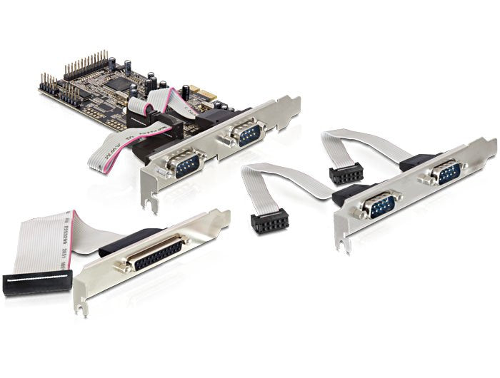 EAN 4043619891771 - DeLOCK PCI Express card 4 x serial, 1x parallel tarjeta y adaptador de interfaz imagen 1