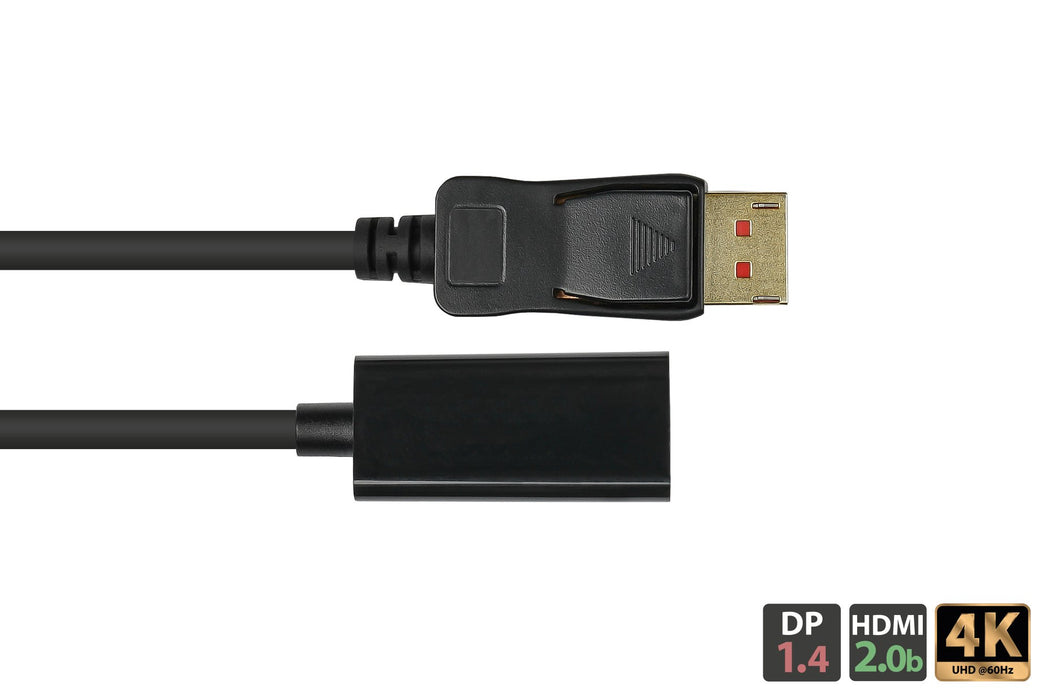 EAN 4014619603343 - Alcasa DP-AD09 adaptador de cable de vídeo 0,2 m DisplayPort HDMI Negro imagen 3