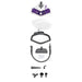 EAN 8007411011443 - Polti Vaporetto SV440_Double Fregona a vapor 0,3 L 1500 W Violeta, Blanco imagen 4