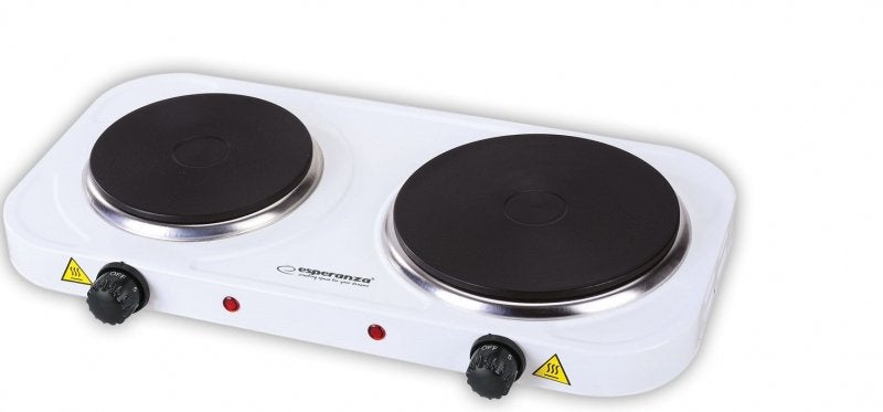 EAN 5901299930670 - Esperanza EKH007W hobs Blanco Encimera Hornillo eléctrico / Placa eléctrica 2 zona(s) imagen 1