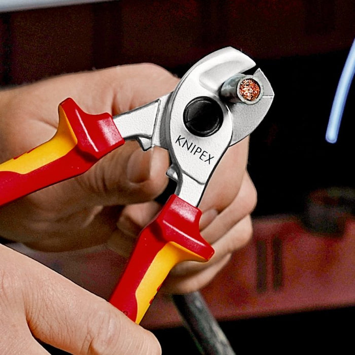 EAN 4003773081524 - Knipex 95 16 165 T crimpadora Herramienta para prensar Negro, Amarillo imagen 5