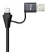 EAN 8433281017382 - Nanocable 10.15.0001 adaptador de cable de vídeo HDMI tipo A (Estándar) USB Type-C + USB Type-A Gris imagen 3