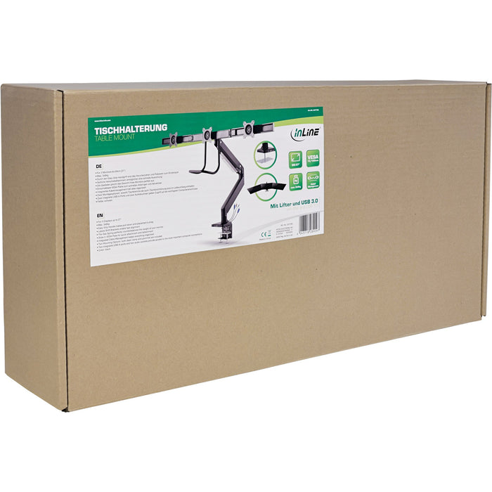 EAN 4043718289097 - InLine 23172A soporte para monitor 43,2 cm (17") Escritorio Negro imagen 8