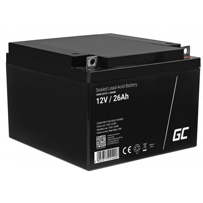 EAN 5903317229971 - Green Cell AGM35 batería de vehículos Sealed Lead Acid (VRLA) 26 Ah 12 V Motocicleta imagen 1