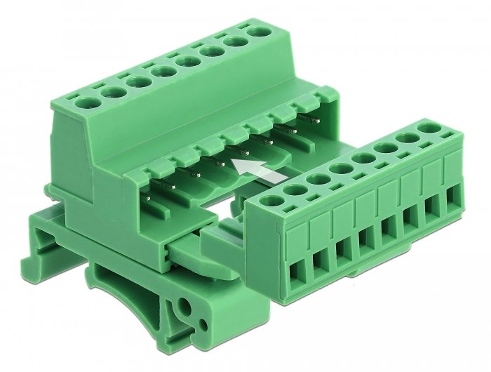 EAN 4043619660810 - DeLOCK 66081 bloque de terminales 8-pin Verde imagen 2