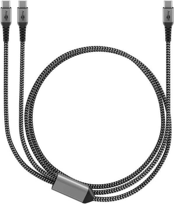 EAN 4040849757396 - Goobay 75739 cable USB 1,5 m USB C 2 x USB C Negro, Gris imagen 2