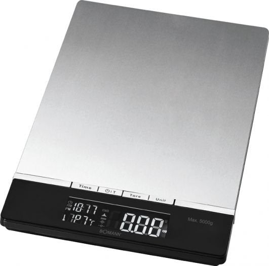 EAN 4004470142112 - Bomann KW 1421 CB Negro, Acero inoxidable Báscula electrónica de cocina imagen 1