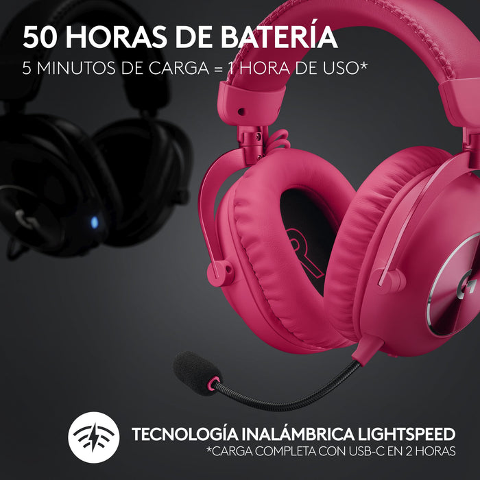 EAN 5099206109070 - Logitech G 981-001275 auricular y casco Auriculares Inalámbrico Diadema Juego Bluetooth Magenta imagen 9