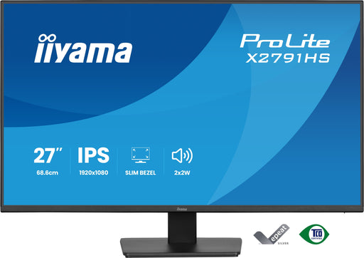 EAN 4948570127412 - iiyama ProLite X2791HS-B1 pantalla para PC 68,6 cm (27") 1920 x 1080 Pixeles Full HD LED Negro imagen 2