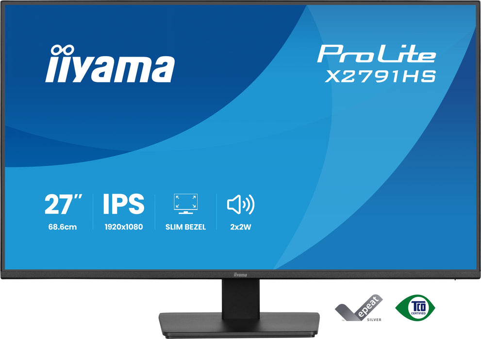 EAN 4948570127412 - iiyama ProLite X2791HS-B1 pantalla para PC 68,6 cm (27") 1920 x 1080 Pixeles Full HD LED Negro imagen 2