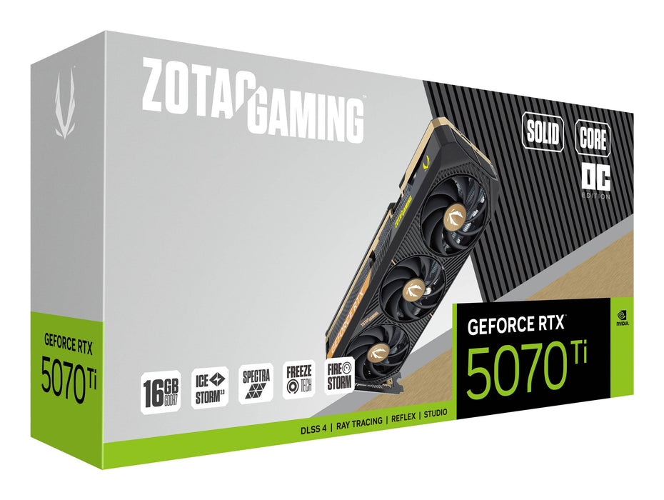 EAN 8886307700582 - Zotac GAMING GeForce RTX 5070 Ti SOLID CORE OC NVIDIA 16 GB GDDR7 imagen 6