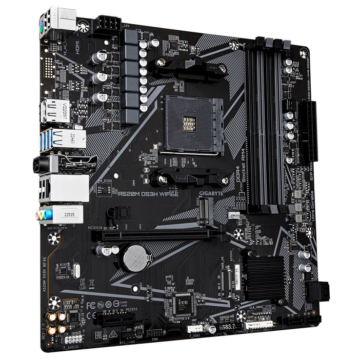 EAN 4719331880743 - GIGABYTE A520M DS3H WIFI6E AMD A520 Zócalo AM4 micro ATX imagen 3