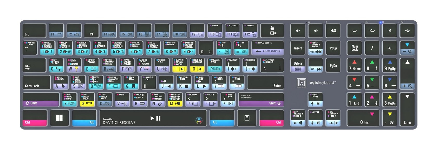EAN 5707795023379 - Logickeyboard LKB-RESB-TPC teclado Hogar / Oficina USB + Bluetooth QWERTY Inglés del Reino Unido Negro imagen 1