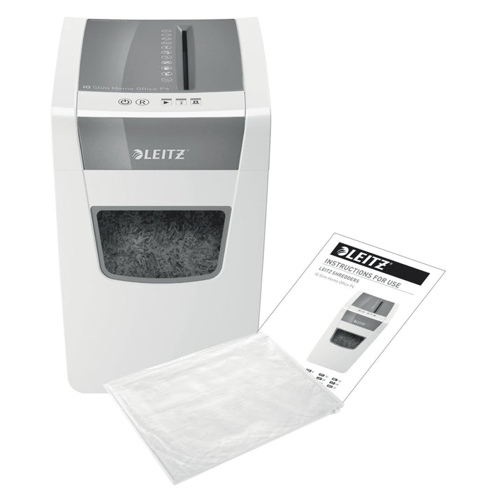 EAN 4002432118946 - Leitz IQ Slim Office P-4 triturador de papel Corte cruzado 22 cm Blanco imagen 5