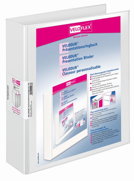 EAN 4000225042836 - Veloflex VELODUR carpeta de cartón A4 Blanco imagen 1