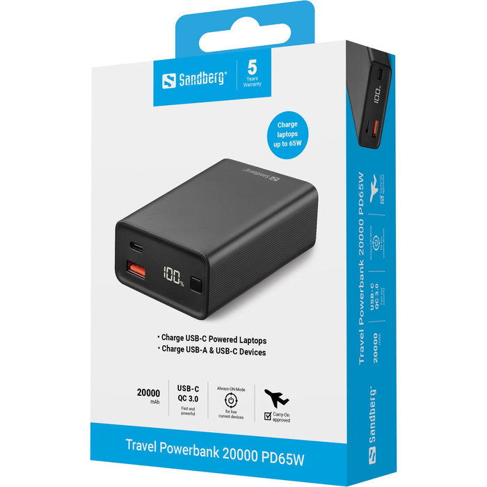 EAN 5705730420955 - Sandberg 420-95 batería externa Ión de litio 20000 mAh Negro imagen 4