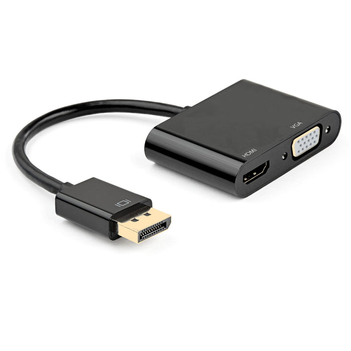 EAN 8052101430769 - Ewent EC1457 adaptador de cable de vídeo DisplayPort HDMI + VGA (D-Sub) Negro imagen 1