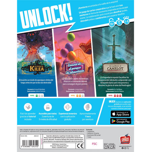 EAN 3558380134312 - Asmodee Unlock! Enchanted Adventures Unlock! Enchanted Adventures 60 min Juego de mesa Viaje/aventura imagen 2