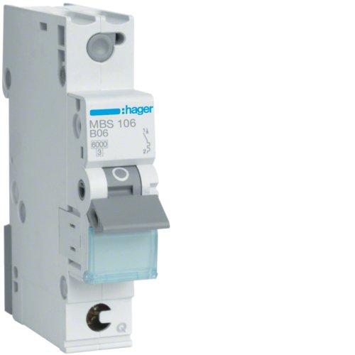 EAN 3250614314704 - Hager MBS106 corta circuito Tipo B 1 1 módulo(s) imagen 1