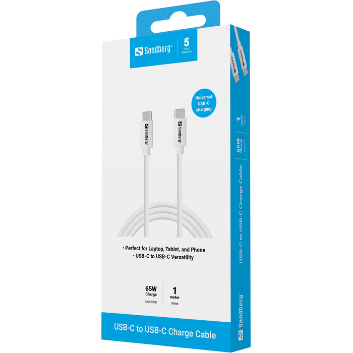 EAN 5705730136528 - Sandberg 136-52 cable USB USB 3.2 Gen 1 (3.1 Gen 1) USB C Blanco imagen 3