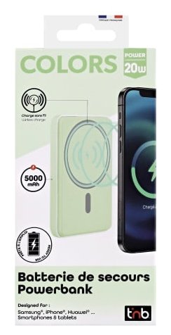 EAN 3303170117729 - T'nB PBUMAG5GR batería externa 5000 mAh Cargador inalámbrico Verde imagen 7