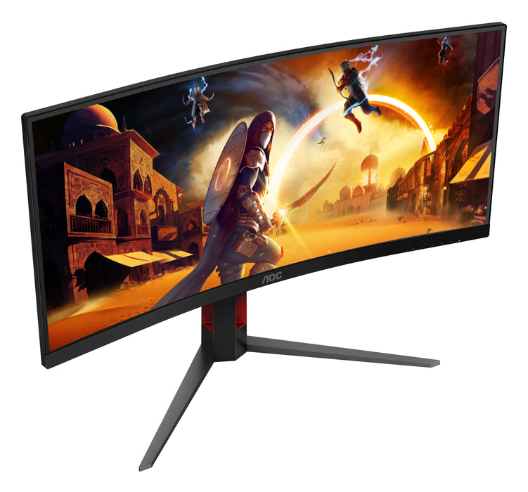 EAN 4038986612708 - AOC G4 CU34G4 pantalla para PC 86,4 cm (34") 3440 x 1440 Pixeles Wide Quad HD LED Negro, Rojo imagen 8
