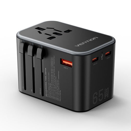 EAN 6922794778405 - Vention FJDB0 adaptador de enchufe eléctrico Universal Negro imagen 1