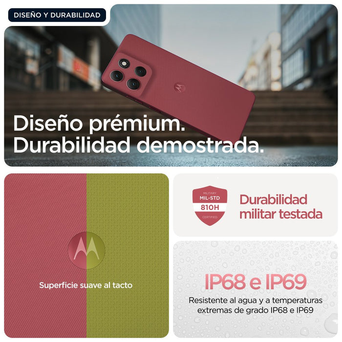 EAN 840023286148 - Motorola moto g86 power 5G 16,9 cm (6.67") SIM doble Android 15 USB Tipo C 8 GB 512 GB 6720 mAh Rosa imagen 24