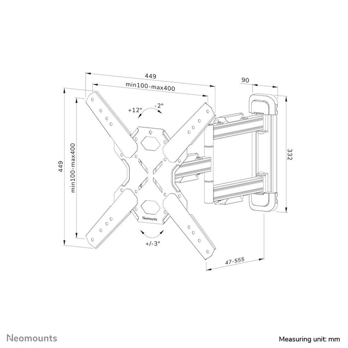 EAN 8717371448837 - Neomounts WL40S-850BL14 soporte para TV 165,1 cm (65") Negro imagen 20