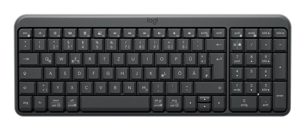 EAN 5099206130494 - Logitech K250 Compact Bluetooth teclado Universal RF Wireless + Bluetooth QWERTZ Alemán Grafito imagen 1