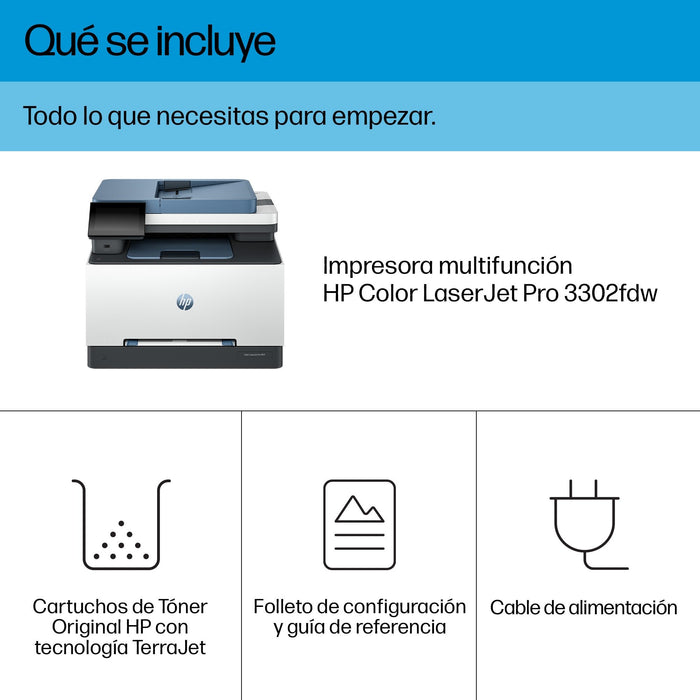 EAN 0196786388736 - HP Color LaserJet Pro MFP 3302fdw Laser A4 600 x 600 DPI 25 ppm Wifi imagen 8