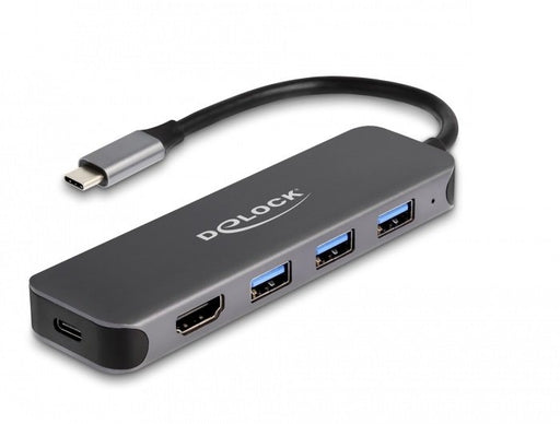 EAN 4043619641710 - DeLOCK 64171 base para portátil y replicador de puertos USB 3.2 Gen 1 (3.1 Gen 1) Type-C Gris imagen 1