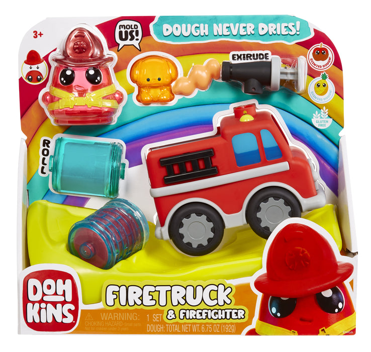 EAN 35051123064 - MGA Entertainment DohKins Firetruck & Firefighter Set de utensilios para jugar con plastilina 192 g Multico imagen 5