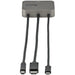 EAN 65030881104 - StarTech.com CDPHDMDP2HD adaptador de cable de vídeo 0,27 m HDMI + USB HDMI + Mini DisplayPort + USB Type-C imagen 4