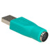 EAN 5901720131201 - Akyga AK-AD-14 cambiador de género para cable USB 2.0 PS/2 Turquesa imagen 2