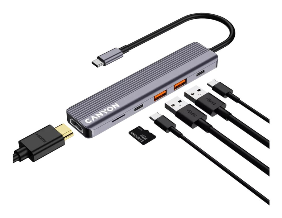 EAN 5291485015848 - Canyon DS-17 USB Tipo C 10000 Mbit/s Gris imagen 3