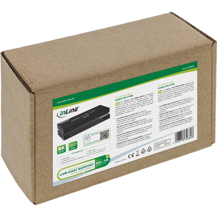 EAN 4043718348848 - InLine 57887B divisor de video HDMI 4x HDMI imagen 6