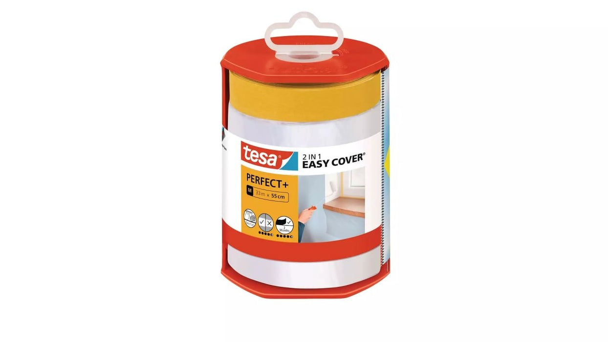 EAN 4063565092190 - TESA Easy Cover Perfect+ Transparente 33000 x 5500 mm Polietileno de Alta Densidad (HDPE) imagen 1