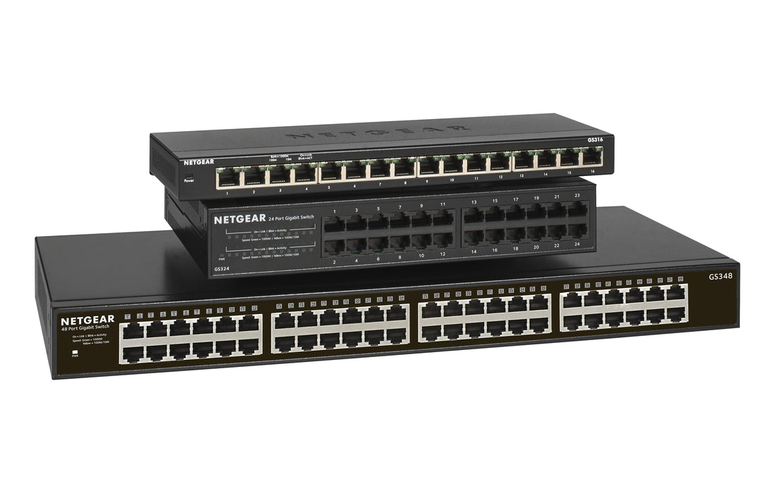 EAN 0606449120219 - NETGEAR GS348 No administrado Gigabit Ethernet (10/100/1000) 1U Negro imagen 4