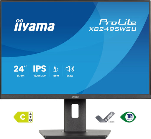 EAN 4948570127641 - iiyama ProLite XB2495WSU-B1 pantalla para PC 61,2 cm (24.1") 1920 x 1200 Pixeles Negro imagen 2
