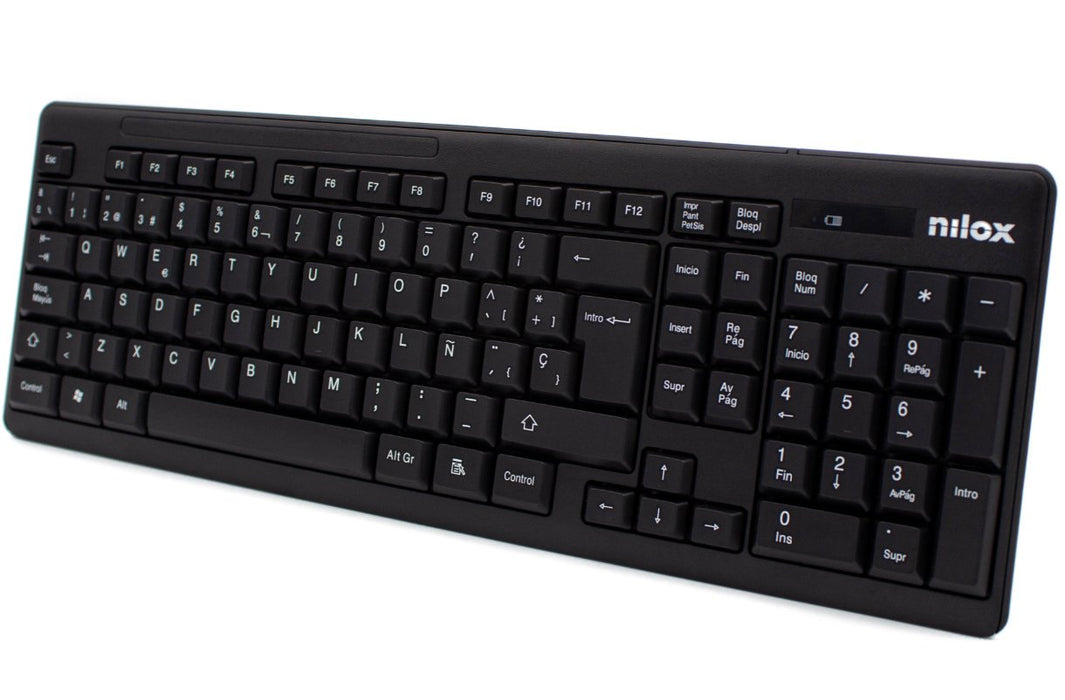 EAN 8436556146152 - Nilox NXKMWE0001 teclado Ratón incluido Universal RF inalámbrico QWERTY Español Negro imagen 5