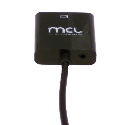 EAN 3700224705749 - MCL CG-287C2 adaptador de cable de vídeo 0,2 m HDMI tipo A (Estándar) VGA (D-Sub) + 3,5mm Negro imagen 2