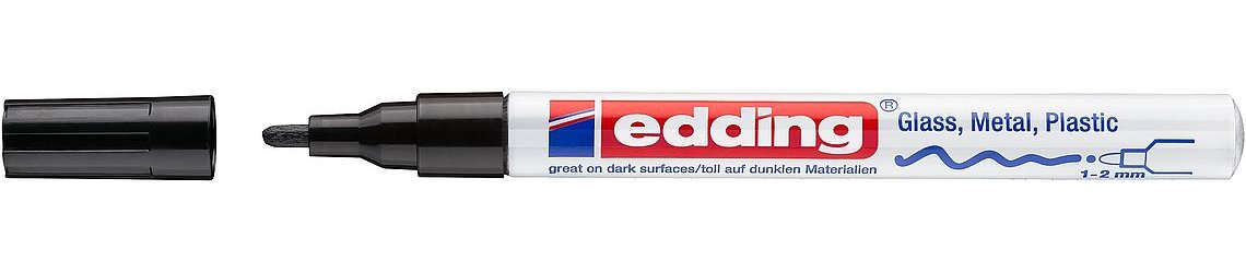 EAN 4004764953202 - Edding 751 marcador permanente Punta redonda Negro 1 pieza(s) imagen 1