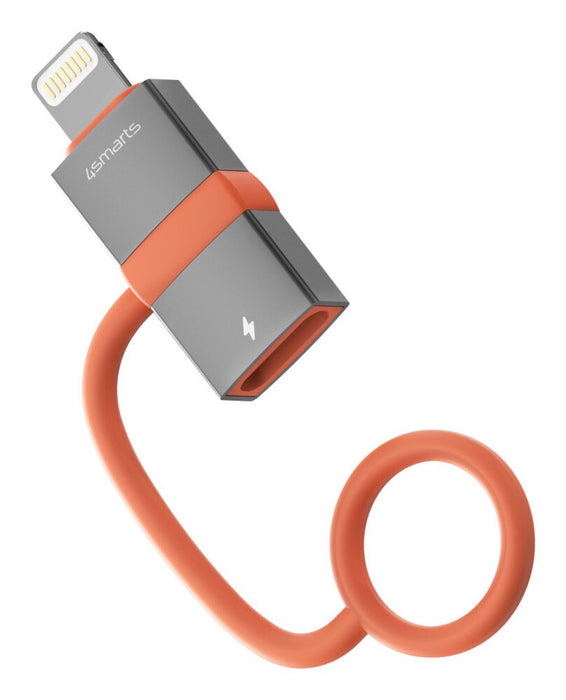 EAN 4252011911677 - 4smarts 541522 adaptador de cable de vídeo Lightning USB Tipo C Gris, Naranja imagen 4