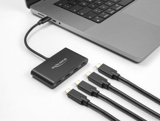 EAN 4043619641291 - DeLOCK 64129 hub de interfaz USB 3.2 Gen 2 (3.1 Gen 2) Type-C 5000 Mbit/s Negro imagen 2