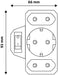 EAN 5999097904405 - Entac EPAG-1EE2E-SW adaptador de enchufe eléctrico Tipo F Tipo C (Euroconcexión) + Tipo F Blanco imagen 6