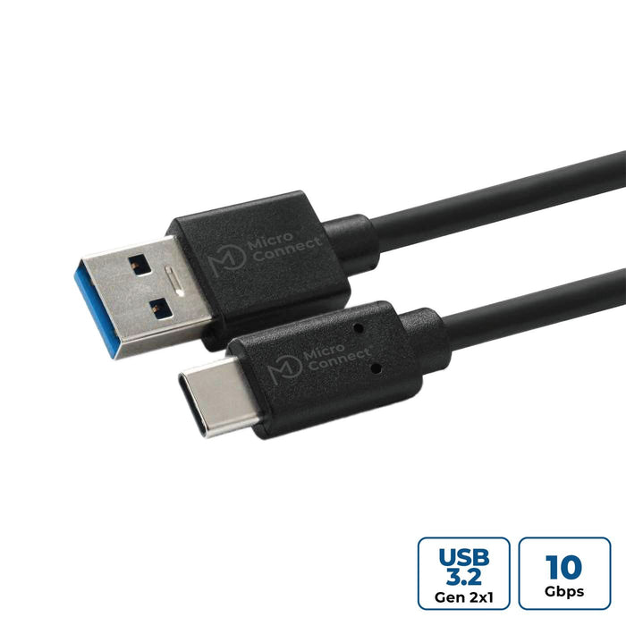 EAN 5704174262497 - Microconnect USB3.2CA0.25 cable USB USB 3.2 Gen 2 (3.1 Gen 2) 0,25 m USB A USB C Negro imagen 1