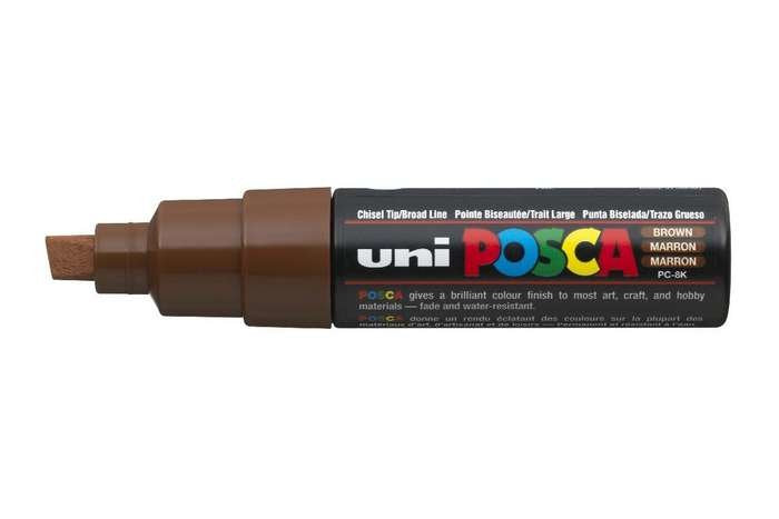 EAN 4902778916490 - POSCA uni PC-8K marcador 1 pieza(s) Punta de cincel Marrón imagen 1