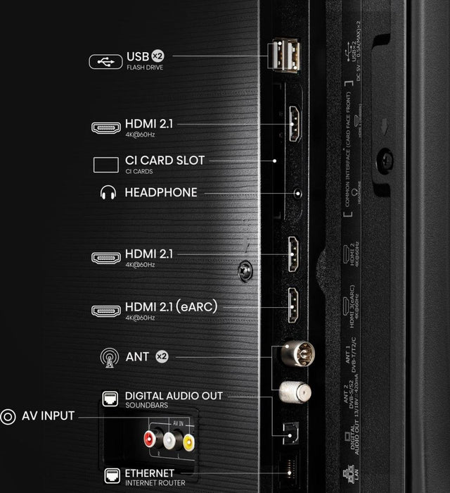 EAN 6942351402338 - Hisense 43E77NQ 109,2 cm (43") 4K Ultra HD Smart TV Wifi Negro 275 cd / m² imagen 5